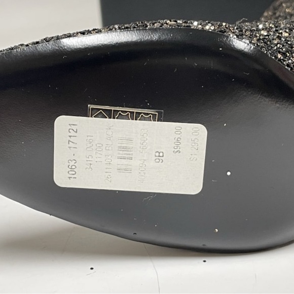 BNIB SAINT LAURENT “LOULOU” GLITTER ANKLE BOOTS size 9/39- retail $1295USD - Picture 5 of 16